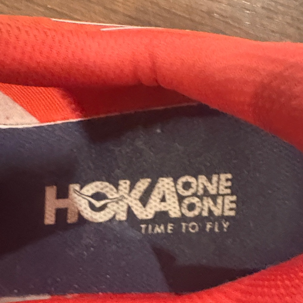 Hoka One One mens tomato red Sneakers - Picture 5 of 5
